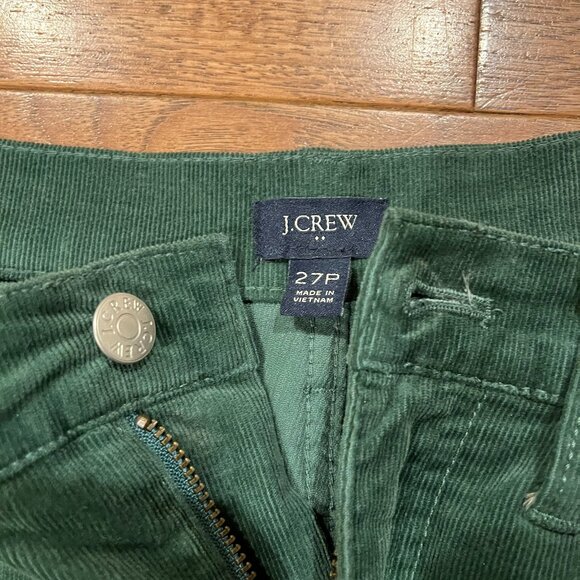 J. Crew, Emerald/Hunter Green Corduroy, slim fit pants, 27P - Picture 5 of 8